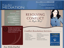 Tablet Screenshot of kaufermediation.com